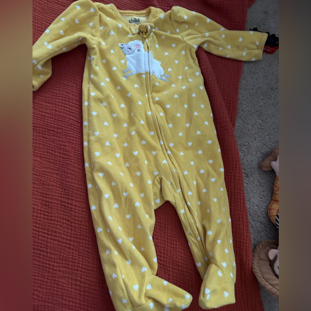 Carters 3-6m baby girl fleece Pjs